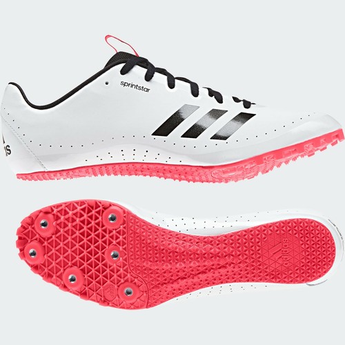 SCARPE ATLETICA CHIODATE ADIDAS SPRINTSTAR velocità pista athletic field bianca - Photo 1/11