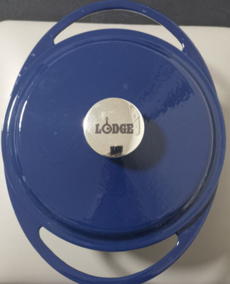 Lodge Schmortopf Topf mit Deckel Gusseisen Emailliert ohne OVP Ø ca. 24 cm