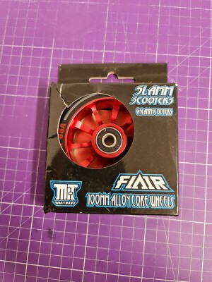 Slamm Scooters Flair Stunt Scooter Wheel 100mm Rot SL580-2 RED (UR)