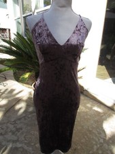 Windsor Pale Purple Velvet/Velour Dress Party/Cocktail/Club Sleeveless Sz S