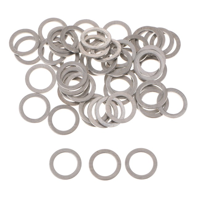 50Pcs 14mm Oil Drain Plug Crush Washer Gaskets For for Mazda 995641
