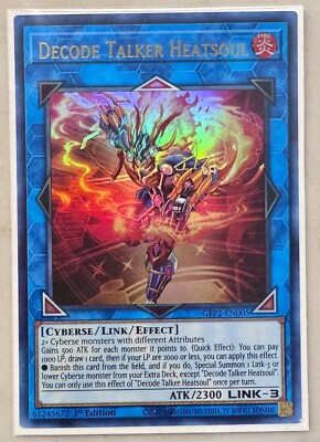 Yugioh Decode Talker Heatsoul GFP2-EN005 Ultra Rare 1st Ed NM
