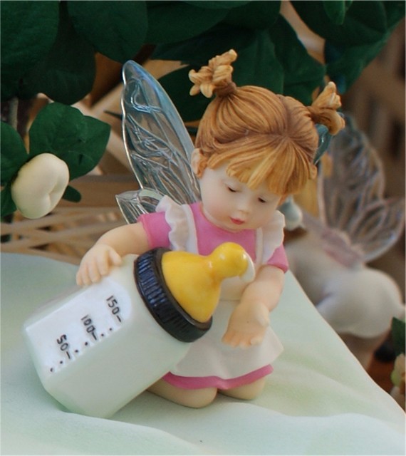 My Little Kitchen Fairies MILK CHECK FAIRIE Enesco Series FIGURE FAIRY