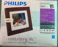 Philips Home Essentials 10.4-Inch Digital Photo Frame New Open Box