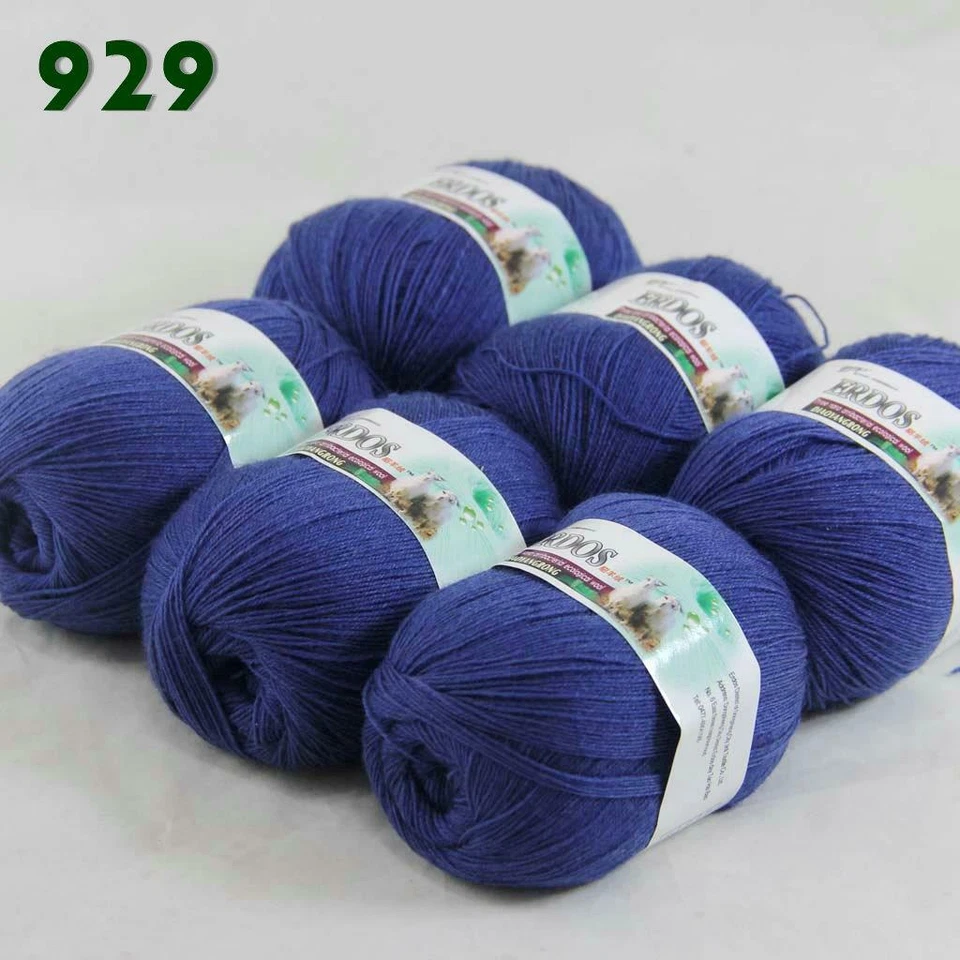 AIPYARN 6 madejas X 50 g ENCAJE hilo de ganchillo acrílico lana cachemir tejido a mano 29 Foto 3 de 4