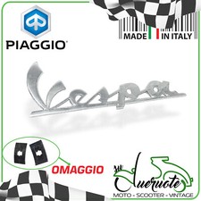 TARGHETTA SCRITTA STEMMA FREGIO SCUDO ANTERIORE VESPA SUPER 150 SPRINT 180 RALLY