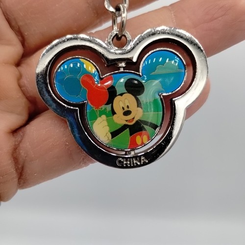 Disney Mickey Mouse Walt Disney World Castle Spinner Metal Keychain - Picture 5 of 11