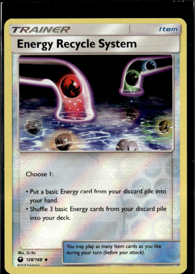 Pokemon Energy Recycle System 128/168 Celestial Storm Reverse Holo 2 Card Lot