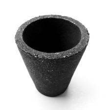 Crucible Clay Graphite Capacity 200 Gram Melt Gold Silver 000 Made in Italy