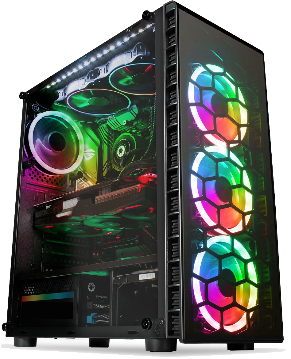 Gaming PC Desktop Computer Intel i7 16GB RAM 512GB SSD AMD RADEON
