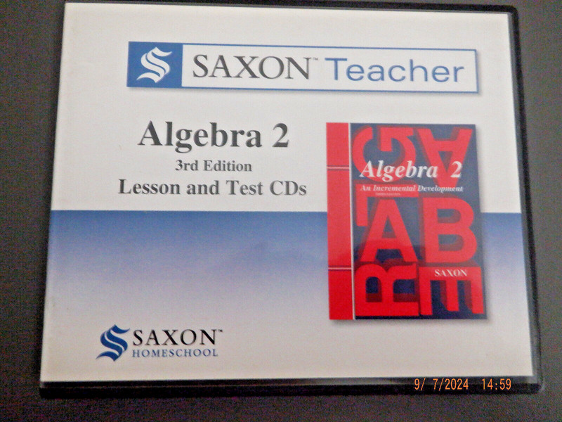 SAXON TEACHER ALGEBRA 2 3RD ED. LESSON AND TEST CDS
