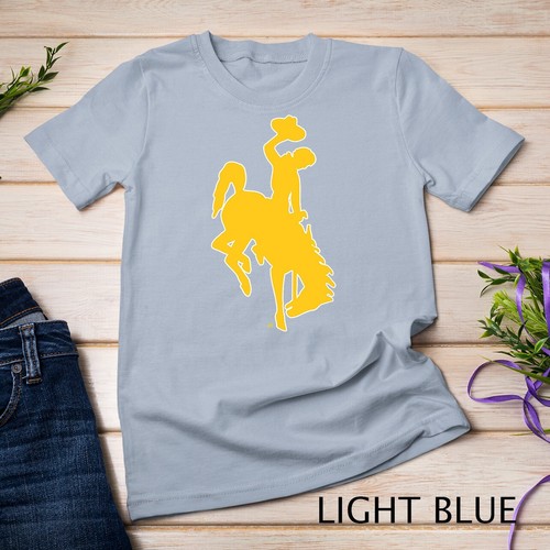 Mens Wyoming Cowboys Apparel Brown Cowboys Icon T-Shirt Unisex T-shirt - Picture 5 of 15