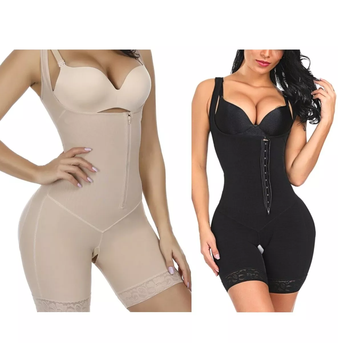 Full Body Shaper Crotchless Tummy Control Slimming Girdle Corrective  Shapewear