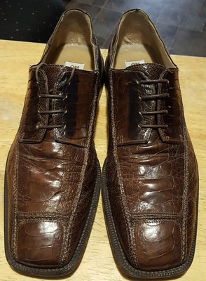 R. Martegani oxfords square toe made in ITALY size 8 1/2  display picture 1