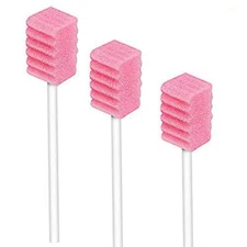 50 Pack Disposable Oral Swabs Sterile Dental Sponge Swabsticks Unflavored For 