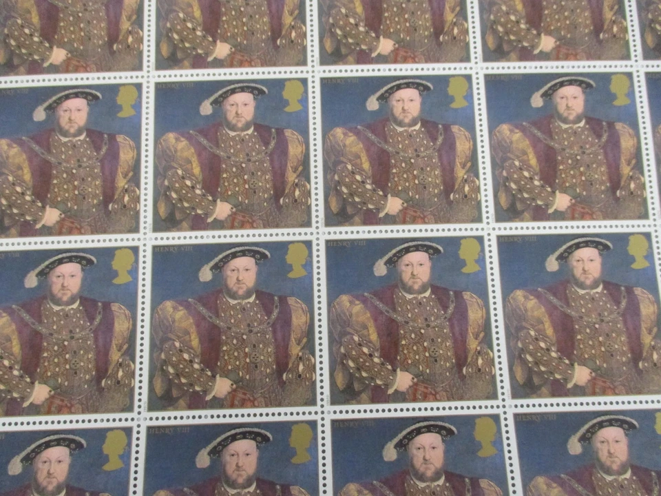 2 SHEETS 1997 BRITISH STAMPS HENRY VIII ~ MINT - Image 2 of 4