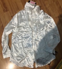 PRETTY LITTLE THING Satin White Oversized Shirt - Shirt Dress- Size XS- PLT - BN