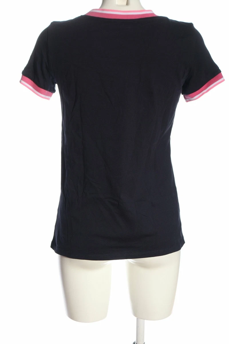 EDC T shirt col en V Dames T 38 bleu rose blanc style d contract