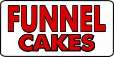 (CHOOSE YOUR SIZE) FUNNEL CAKES DECAL Concession Food Truck Vinyl Sticker 