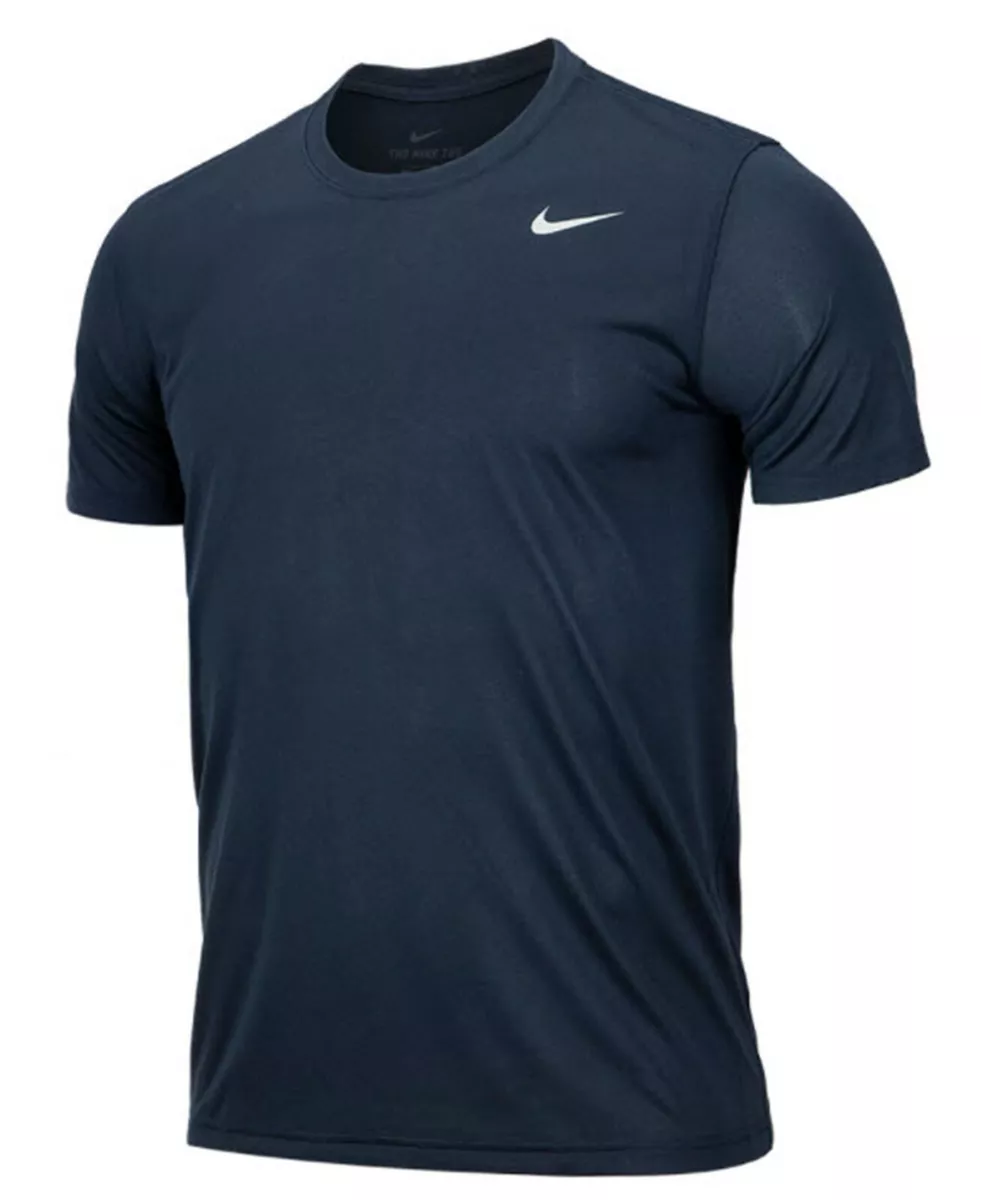 Nike Men Dri-Fit Legend T-Shirts Navy Tee Top GYM Shirt | eBay