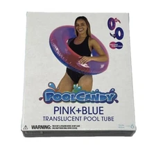 Pool Tube By PoolCandy Pink + Blue Translucent Double Sided Pro Blending Colors