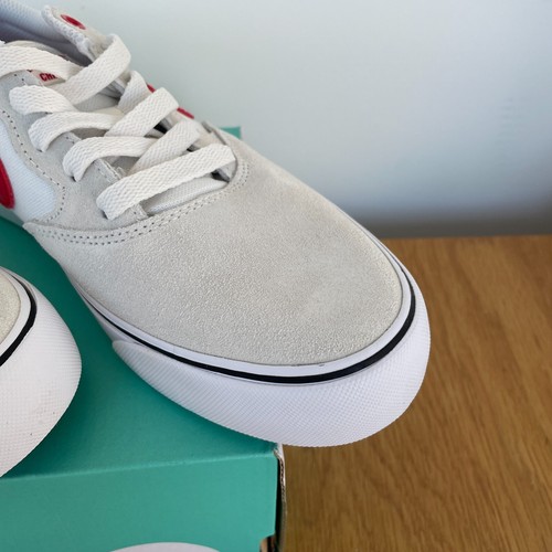 Nike SB Chron 2 Skate Shoes Trainers White/Red - Men's UK 5 - New - Picture 6 of 14