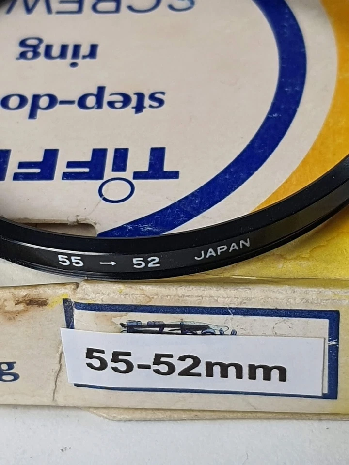 Anillo adaptador convertidor filtro lente reductora TiFFEN 55-52mm 55mm-52mm E55-E52 OS Foto 3 de 4