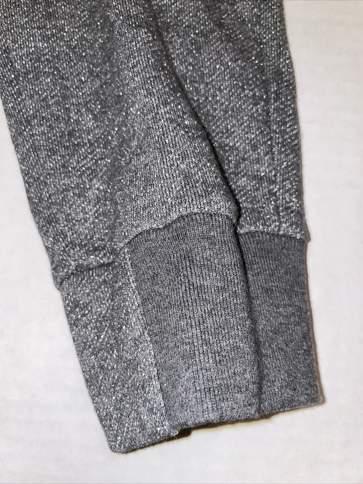 Adidas Sweatpants Glitter Gray Girls Youth Size Medium 10/12 AK4464 - Image 3 of 4