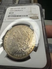 1882 O/S $1 Morgan Dollar - Top 100 VAM-5 Broken S - NGC MS63 Toned Rare Vam