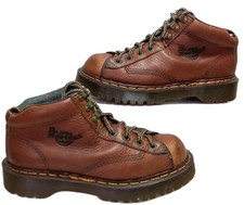 80s Dr. Marten 8257 Womens Sz 5 AirWair Brown Leather Chunky Platform Boots