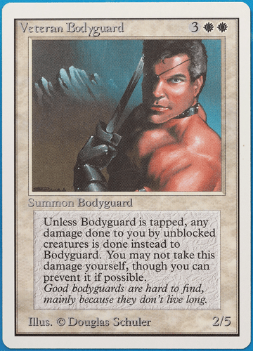 Veteran Bodyguard Unlimited NM (Reserved List MTG Magic Card) (499656) ABUGames - Picture 1 of 2