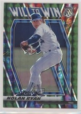 2021 Panini Mosaic Will to Win Green Mosaic Prizm Nolan Ryan #WTW9 HOF 0h28
