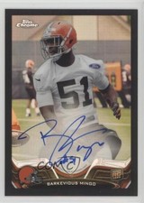 2013 Topps Chrome Black Refractor Rookie 23/25 Barkevious Mingo #106 Auto z5i