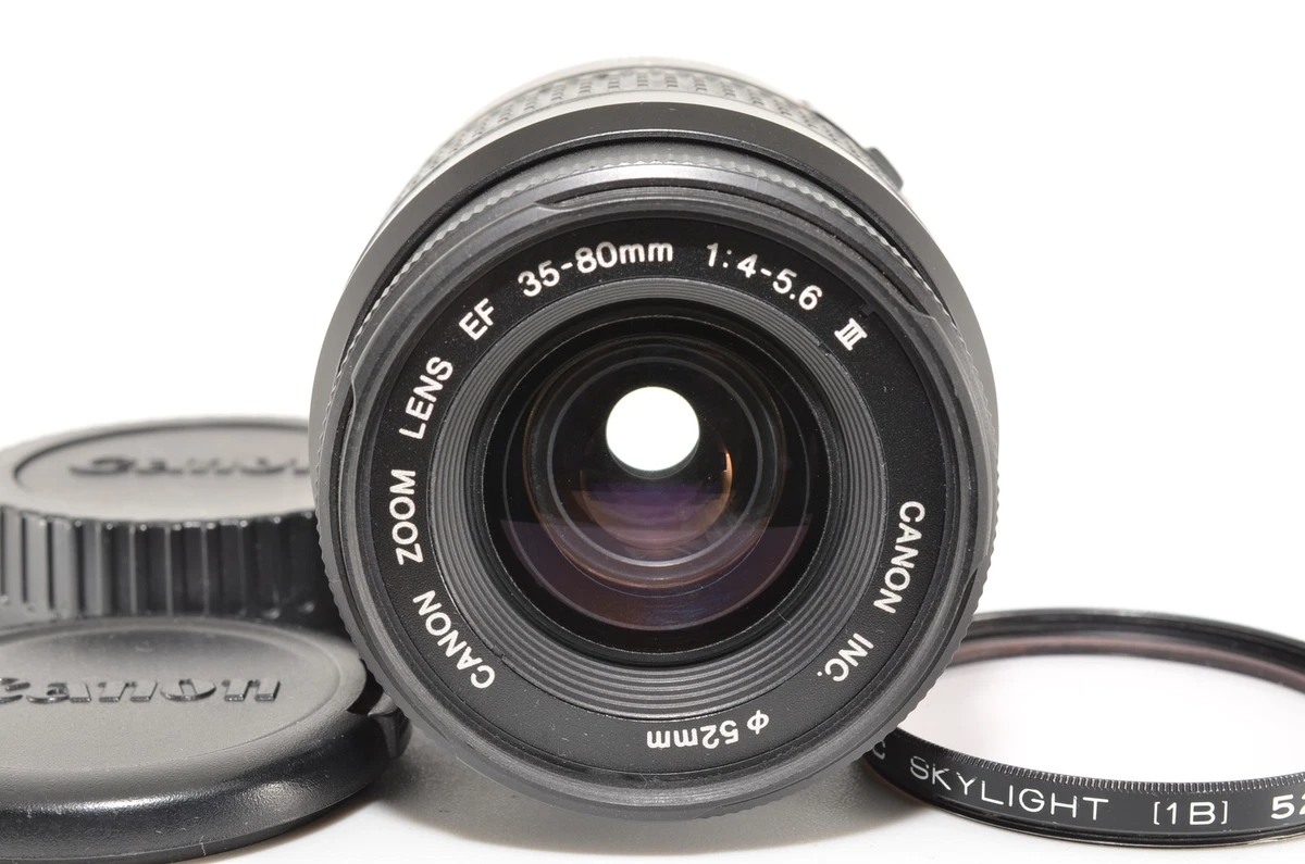 Canon EF Camera Lenses 35-80mm Focal f/4-5.6 Maximum Aperture for