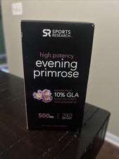 Evening Primrose Oil 500mg Cold-Pressed Non-GMO Gluten  Soy Free - 240 Softgels