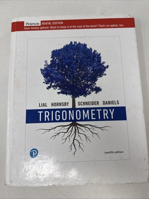 Trigonometry 12th Ed. Pearson. Rental Ed. **Read Description**