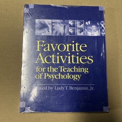Favorite Activities for the Teaching of Psychology by Ludy T. Benjamin Jr sealed