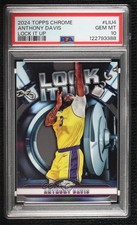 2024-25 Topps Chrome Lock It Up Anthony Davis #LIU-4 PSA 10 GEM MT 15wb