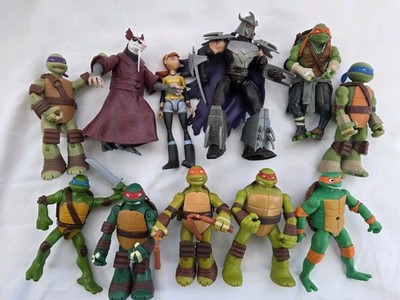 TMNT Action Fugures Lot of 11 Nickelodeon 2012 Playmates Shredder Splinter April