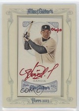 2013 Topps Allen & Ginter's Framed Mini Red Ink 6/10 Avisail Garcia Auto 4vy