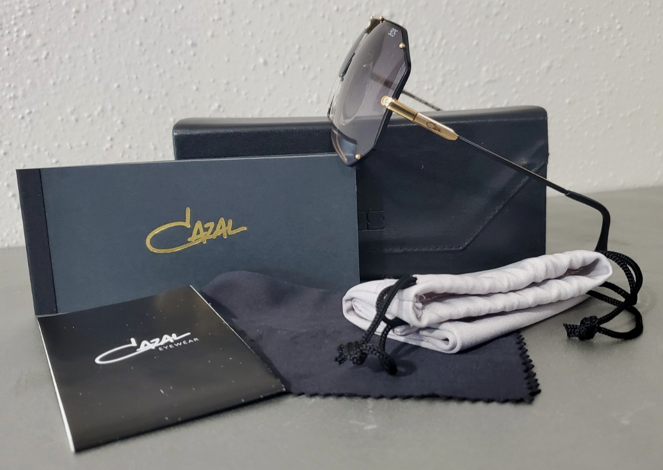 Cazal LENGEND 905 COL. 302 MENS SQUARE GOLD/BLACK Sunglasses (MADE IN GERMANY)