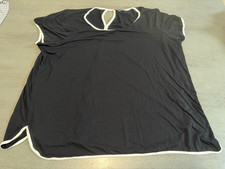 black CABLE & GAUGE shirt plus size 2X