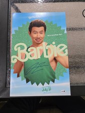 SIMU LIU signed 12X18 photo BARBIE POSTER COA JSA