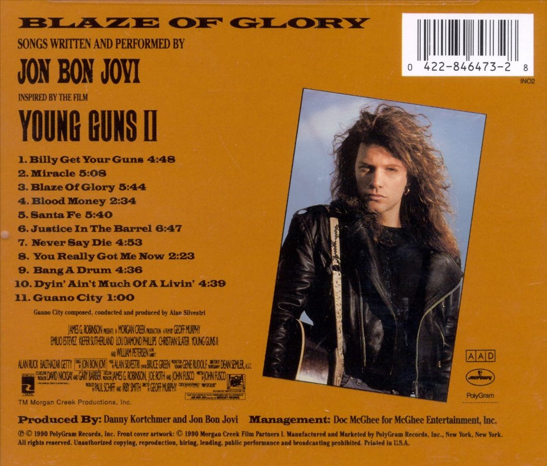 Jon Bon Jovi Blaze Of Glory New Cd