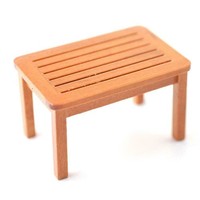 Puppenhaus Walnuss Garten Couchtisch Miniatur Holz Patio MöBel 1:12