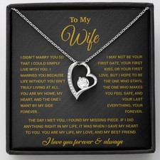 To My Wife Necklace, Gift For Wife, Anniversary Gift For Wife, Necklace For Wife