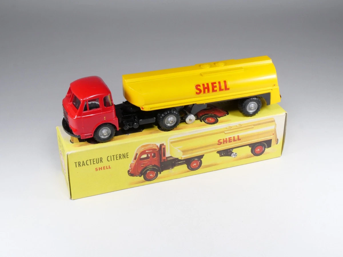 CIJ - 3/72 - 4/69 - Tracteur Saviem Remorque Shell - En boite - Stock D’usine