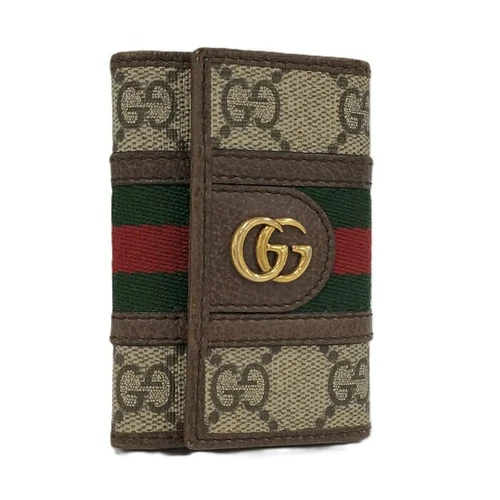 Étui à clés GUCCI Ophidia GG Supreme toile 6 boucles de clés logo