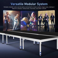 4FTX4FT Portable Folding Mini Stage Riser System w/ 24"-40" Adjustable Height
