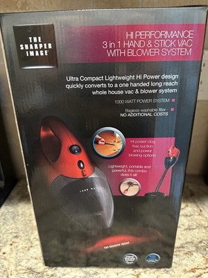 NEW Sharper Image 3 in 1 Compact Combo Home-Car Vacuum Cleaner Light & Powerful